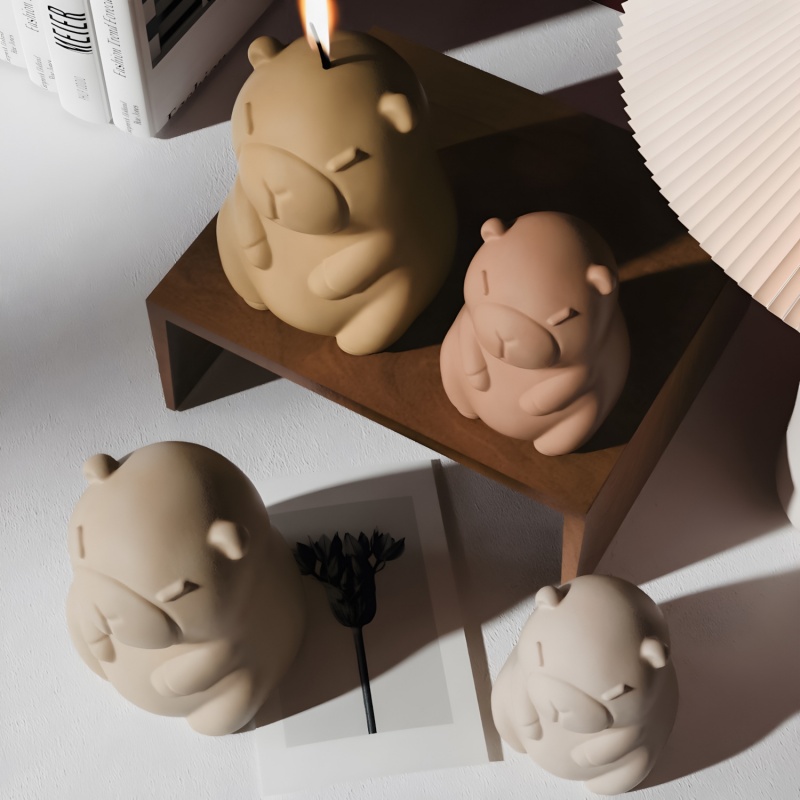 Capybara Pudding Baking Silico - Candle Making Diy recension och pris