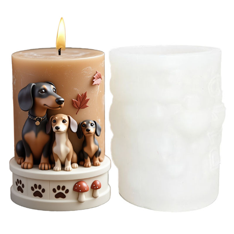 Dachshund Silicone Candle Mold - Candle Making Thermometer recension och pris