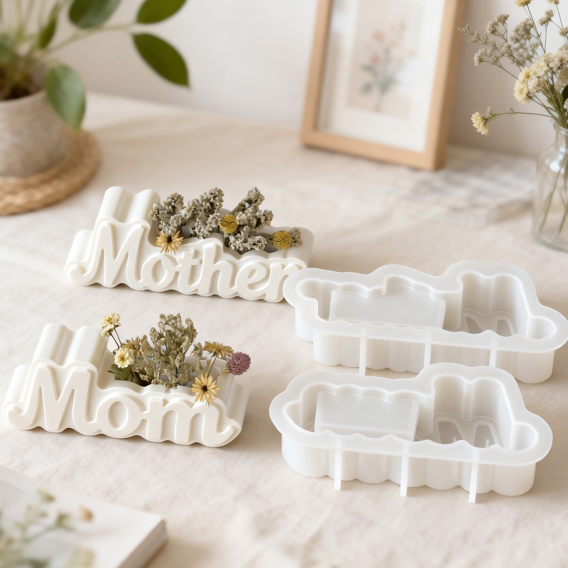 Letter Shape Vase Plaster Sili - Candle Making Diy recension och pris
