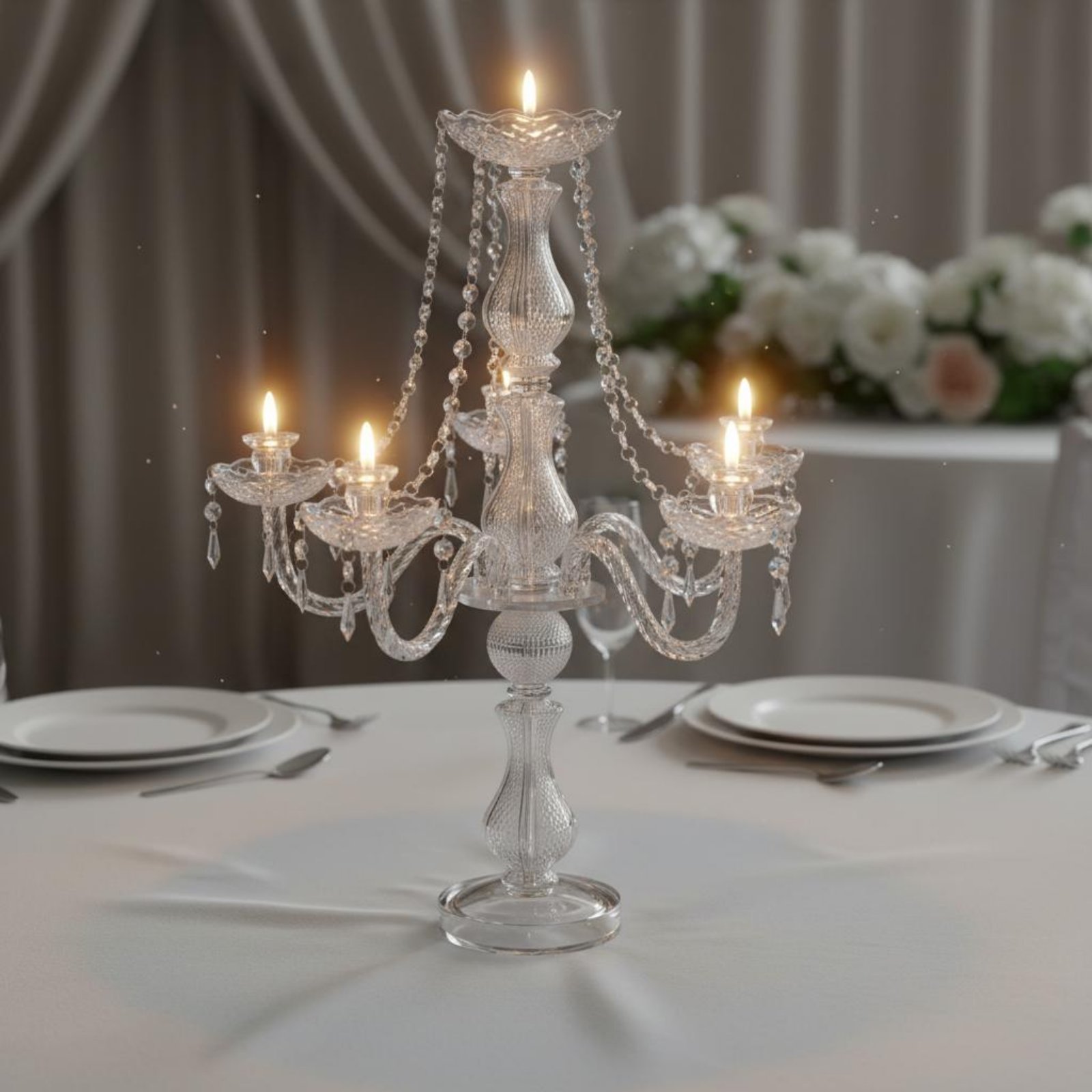 Crystal Candelabra Elegant Wed - Candle Making Diy recension och pris