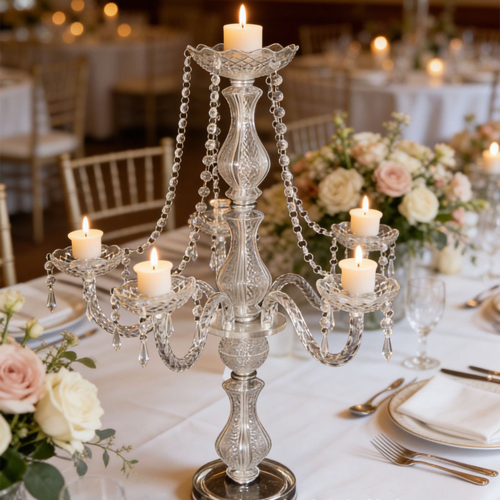 Crystal Candelabra Elegant Wed - Candle Making Diy recension och pris
