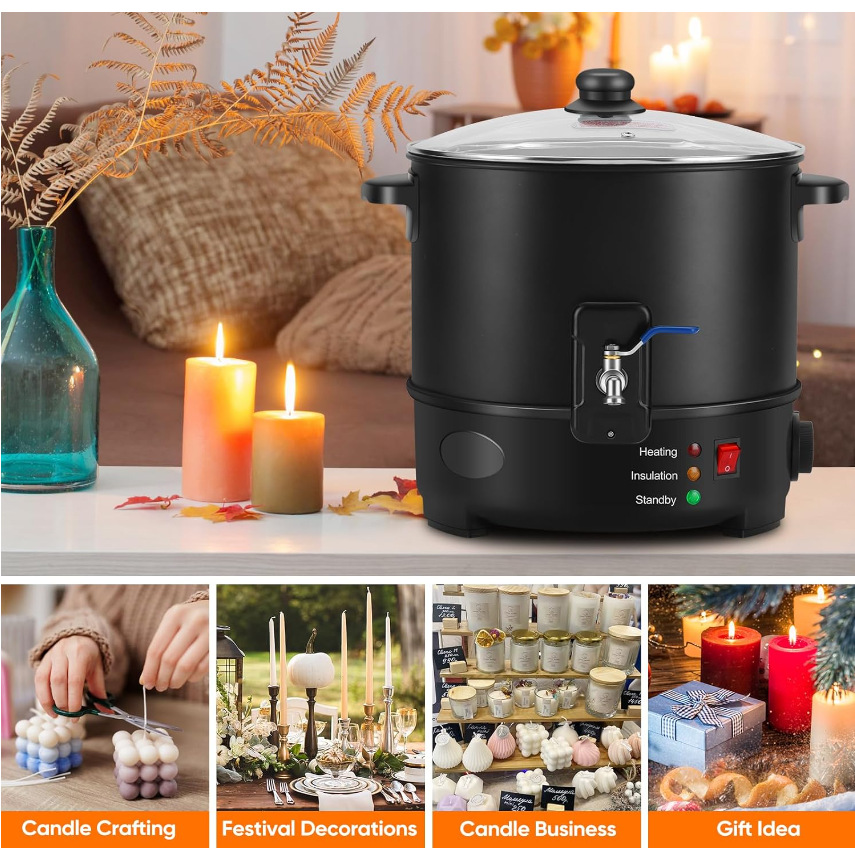 EU US Plug Electric Melting Ca - Candle Making Machine recension och pris
